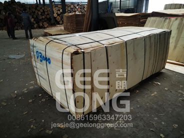 GeeLong Machinery mengekspor satu kontainer suku cadang pabrik kayu lapis