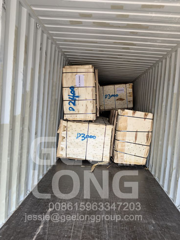 GeeLong ekspor 1full kontainer birch veneer ke klien kami