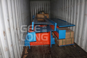 GeeLong Machinery mengekspor dua kontainer mesin pengering tipe veneer panas menekan ke Filipina