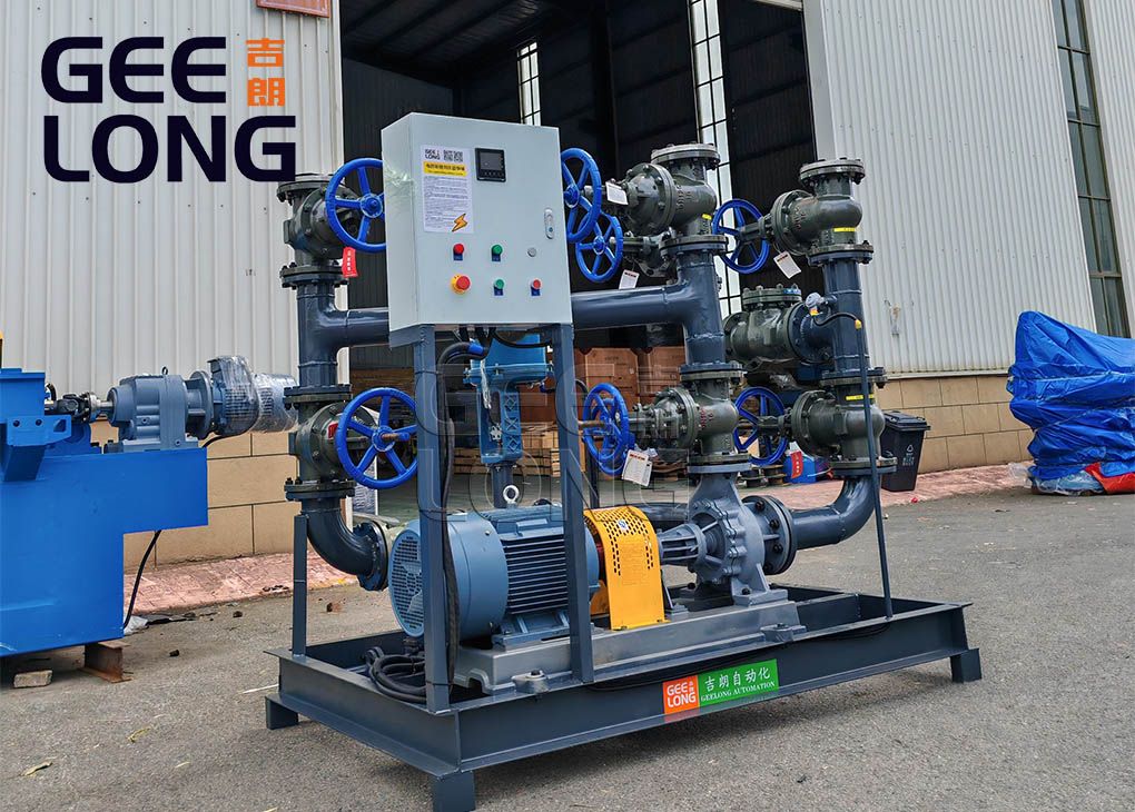 22KW thermal oil secondary circulation pump system with OMRON CONTROLLER