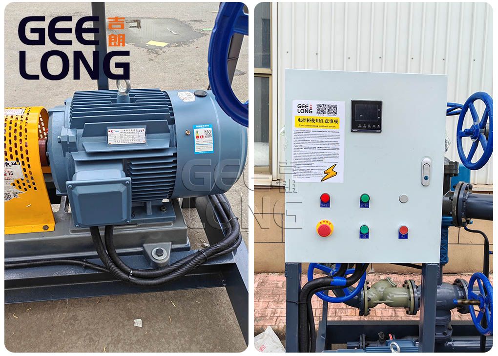 22KW thermal oil secondary circulation pump system with OMRON CONTROLLER